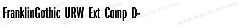 FranklinGothic URW Ext Comp D字体转换